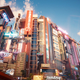 cyberpunk 2077 city skyline